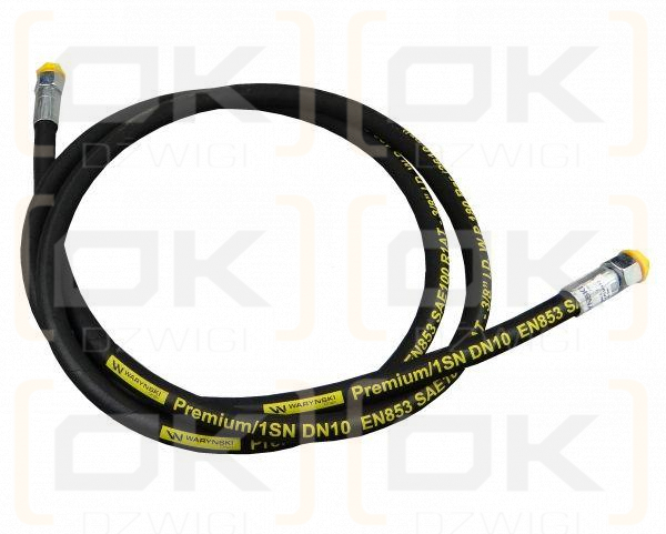Przewód hydrauliczny gwint M18x1.5 proste L-2500mm DN10-1SN 1206/18/000 Pług B-200 (AA-10-2500; P11P11) 18MPa Waryński