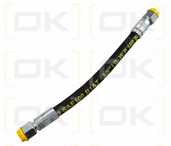 Przewód hydrauliczny gwint M18x1,5 proste L-300mm DN10-1SN (AA-10-300; P11P11) 18MPa Waryński