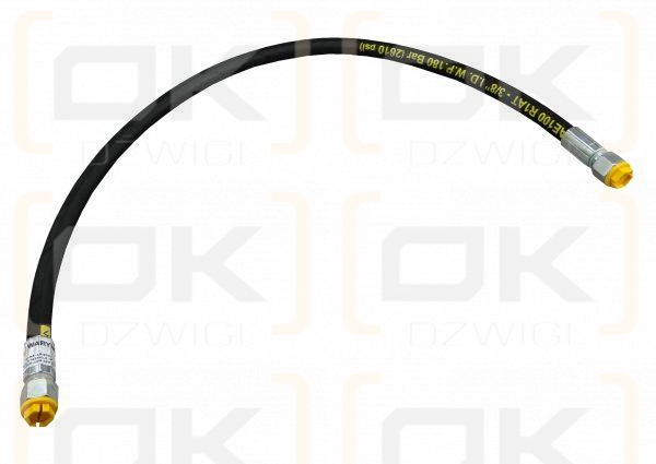 Przewód hydrauliczny gwint M18x1.5 proste L-850mm DN10-1SN Tur (AA-10-850; P11P11) 18MPa Waryński