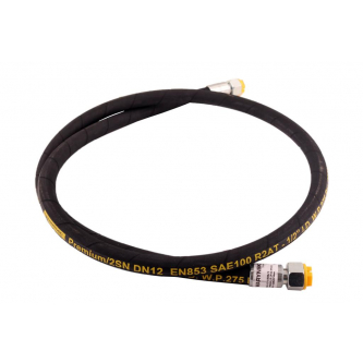 Przewód hydrauliczny 275 bar gwint M22x1.5 proste L-1900mm DN12-2SN (AA-13-1900; P11P11) 27.5MPa Waryński