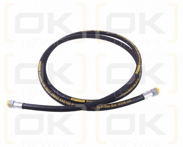 Przewód hydrauliczny 160 bar gwint M22x1.5 proste L-3000mm DN12-1SN (AA-13-3000; P11P11) 16.0MPa Waryński
