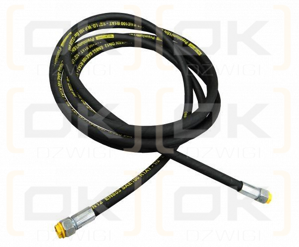Przewód hydrauliczny gwint M22x1.5 proste L-5800mm DN12-1SN  6050160100 Przyczepa (AA-13-5800; P11P11) 16MPa Waryński