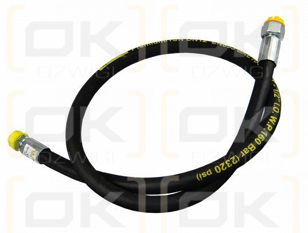 Przewód hydrauliczny gwint M22x1.5 proste L-1300mm DN12-1SN (AB-13-1300; P11P21) 16MPa Waryński