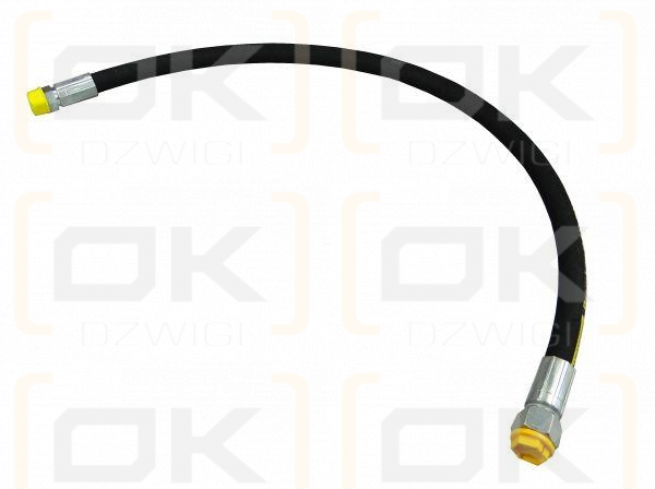 Przewód hydrauliczny gwint M22x1.5 proste L-800mm DN12-1SN 7214/07-082/0 , 7214/07-083/0 Cyklop (AB-13-800; P11P21) 16MPa Waryński