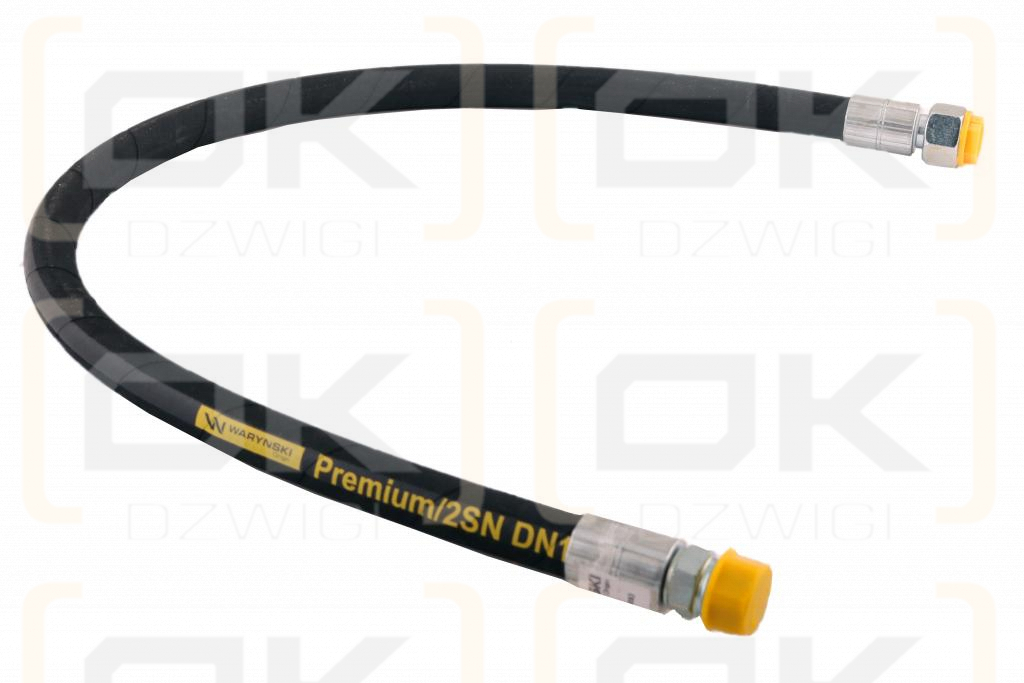 Przewód hydrauliczny 275 bar gwint M22x1.5 proste L-900mm DN12-2SN (AB-13-900; P11P21)  27.5MPa Waryński