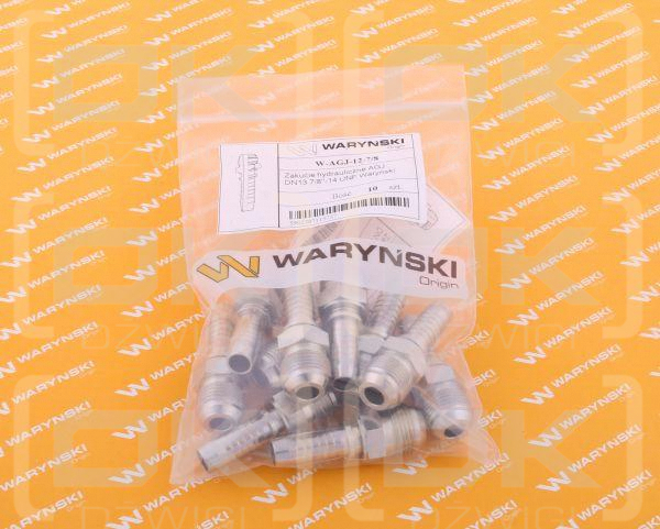 Zakucie hydrauliczne AGJ DN16 7/8'-14 UNF Waryński ( sprzedawane po 2 )