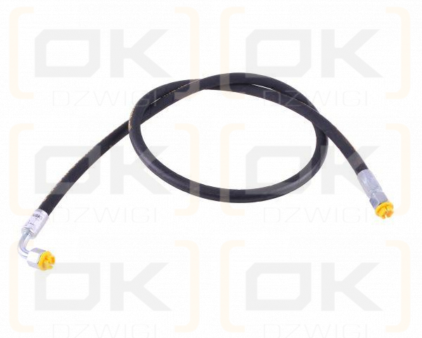 Przewód hydrauliczny 350 bar gwint M16x1.5 prosta/90 stopni (kolanko) L-1500mm DN08-2SN (AK-08-1500; P11P12) 35.0 MPa Waryński