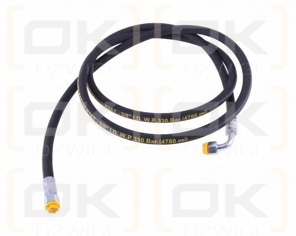 Przewód hydrauliczny 330 bar gwint M18x1.5 prosta/90 stopni L-3000mm DN10-2SN (AK-10-3000; P11P12) 33.0MPa Waryński