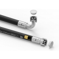 Przewód hydrauliczny gładki z uszczelnieniem - 160 bar gwint M22x1.5 prosta/90 stopni L-700mm DN12-1SN (AK-13-700; P11P12) 16MPa Waryński