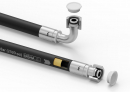 Przewód hydrauliczny gładki z uszczelnieniem - 160 bar gwint M22x1.5 prosta/90 stopni L-700mm DN12-1SN (AK-13-700; P11P12) 16MPa Waryński