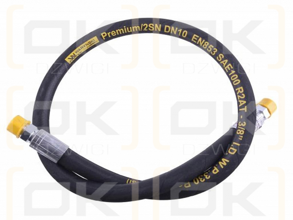 Przewód hydrauliczny 330 bar gwint M18x1.5 proste GZ L-800mm DN10-2SN (BB-10-800; P21P21) 33MPa Waryński