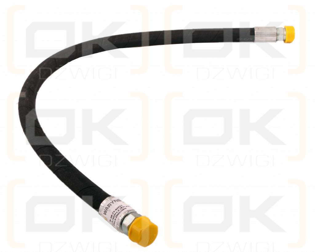 Przewód hydrauliczny 275 bar gwint M22x1.5 proste L-800mm DN12-2SN (BB-13-800; P21P21) 27.5MPa Waryński