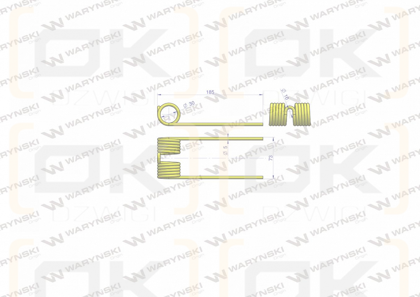Palec podbieracza zastosowanie John Deere CC32965 Waryński