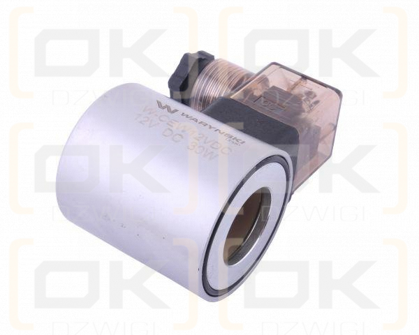 Cewka dzielnika elektrozaworu W-E38DVS6/2. W-E12DVS6/2  12V DC 30W Waryński