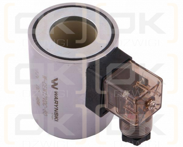 Cewka dzielnika elektrozaworu W-E12DVS6/2-80L. W-E12DVS3/2-80L  12V DC 48W Waryński