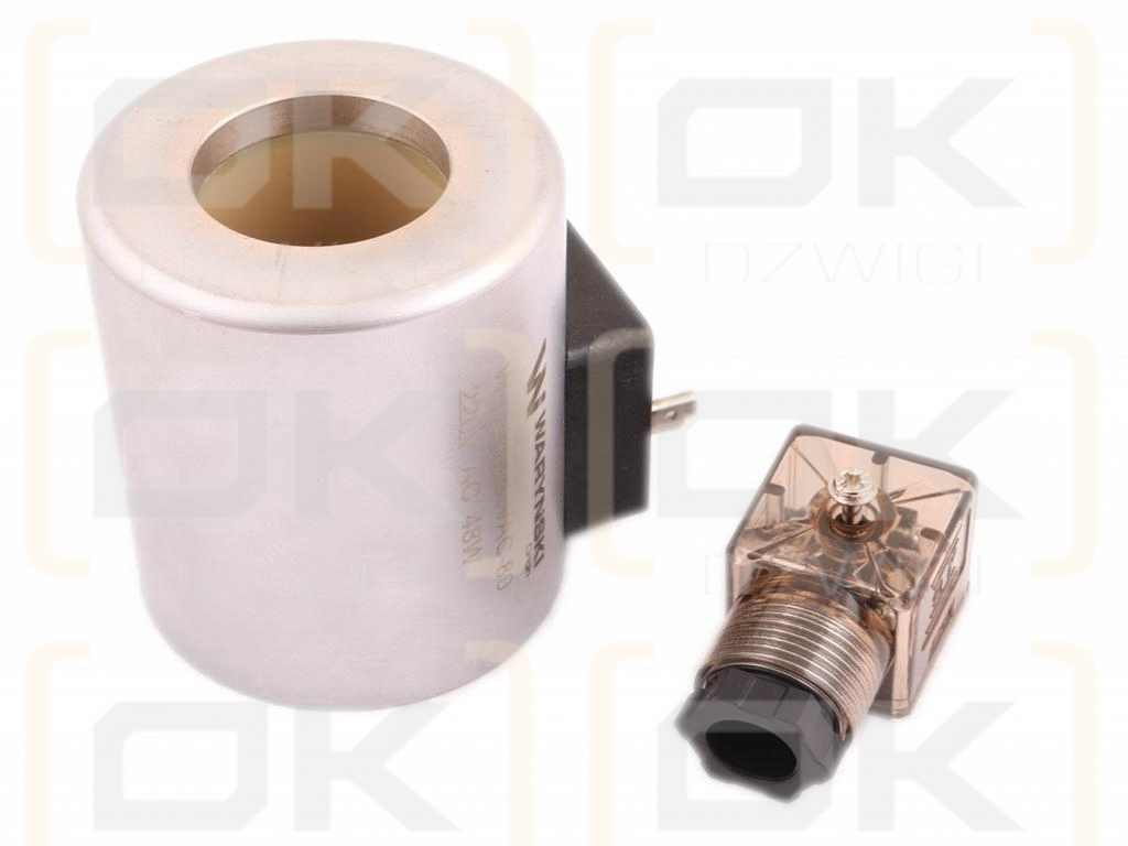 Cewka dzielnika elektrozaworu W-E12DVS6/2-80L. W-E12DVS3/2-80L  220V AC 48W Waryński