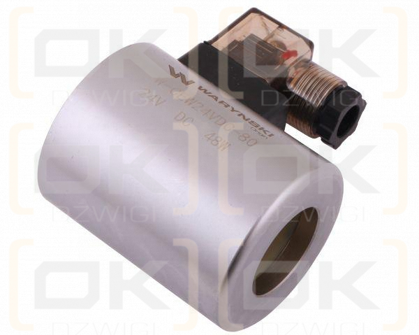 Cewka dzielnika elektrozaworu W-E12DVS6/2-80L. W-E12DVS3/2-80L  24V DC 48W Waryński