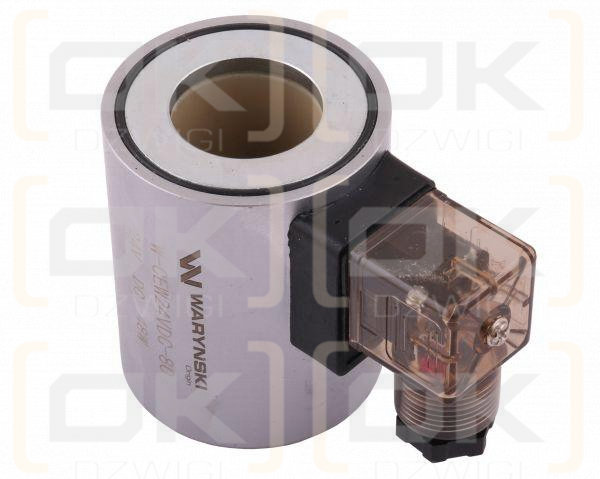 Cewka dzielnika elektrozaworu W-E12DVS6/2-80L. W-E12DVS3/2-80L  24V DC 48W Waryński