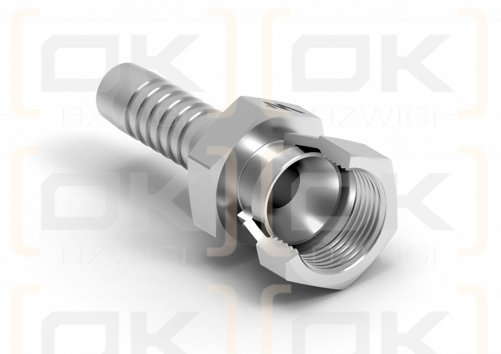 Zakucie hydrauliczne DK DN13 22x1.5 (pasuje do KOMATSU) PREMIUM Waryński ( sprzedawane po 5 )