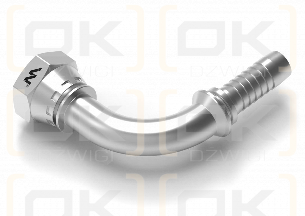 Zakucie hydrauliczne DK90 DN10 18x1.5 (pasuje do KOMATSU) PREMIUM Waryński  ( sprzedawane po 2 )