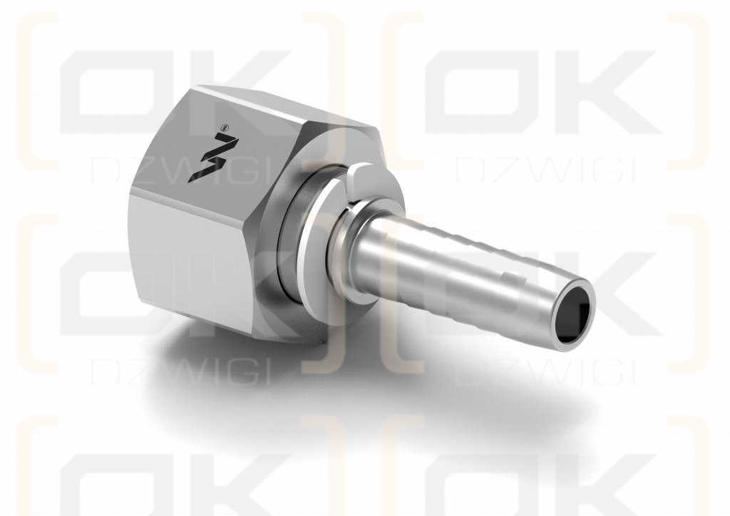 Zakucie hydrauliczne DKL DN10 M22x1.5 uszczelnienie czołowe/płaskie PREMIUM Waryński  ( sprzedawane po 10 )