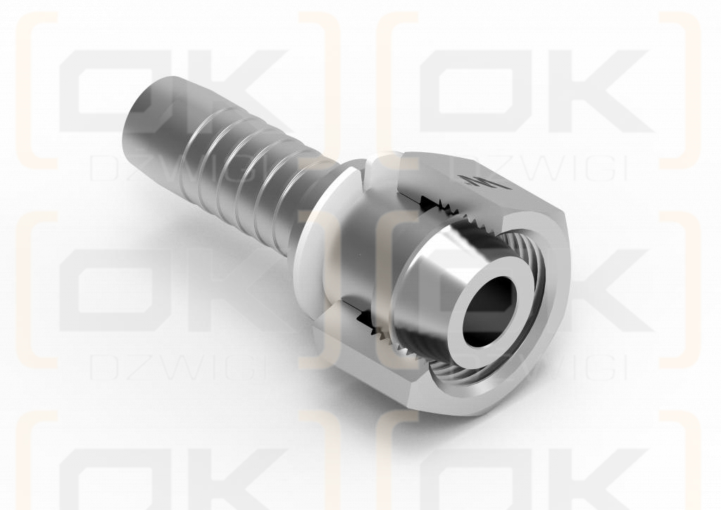 Zakucie hydrauliczne DKL DN10 16L M22x1.5 PREMIUM Waryński ( sprzedawane po 25 )