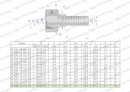 Zakucie hydrauliczne DKL DN13 16L M22x1.5 PREMIUM Waryński ( sprzedawane po 25 )