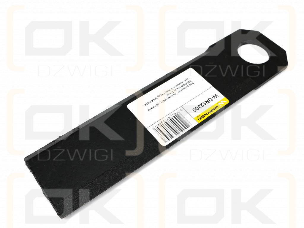 Nóż przystawki do kukurydzy napawany 290x70x6 otwór 35mm zastosowanie Olimac Drago WARYŃSKI