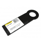 Nóż krótki przystawki do kukurydzy napawany 215x60x6 otwór 40mm zastosowanie Olimac Drago WARYŃSKI