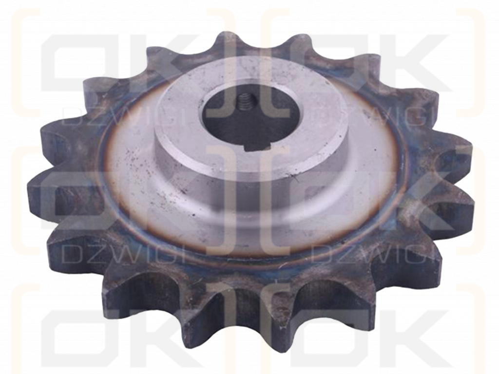 Chain wheel, hardened steel Z-16 1" fi-30, Spreader, Waryński