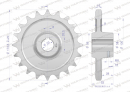 Chain wheel, hardened steel Z-20 1" fi-30 2208050063, Spreader, Waryński