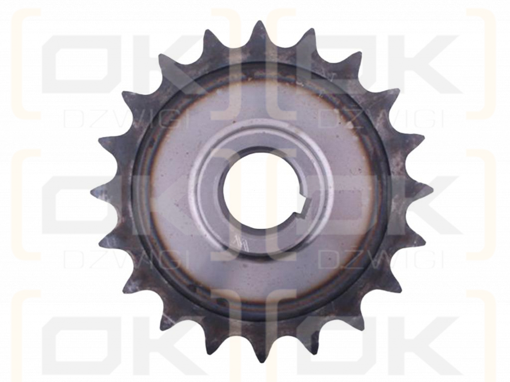 Chain wheel, hardened steel Z-20 1" fi-40, Spreader, Waryński