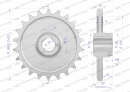 Hardened steel chain wheel Z-22 1" fi-35, Spreader, Waryński