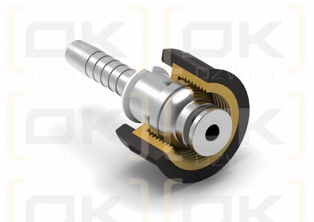 Zakucie nakretka do myjek (pasuje do Karcher) na waz DN08 GW M22x1.5 (RM-KARDN08NM) PREMIUM Waryński ( sprzedawane po 10 )