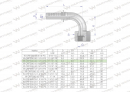 Zakucie hydrauliczne ORFS90 DN08 11/16