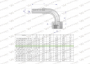 Zakucie hydrauliczne ORFS90 DN10 13/16