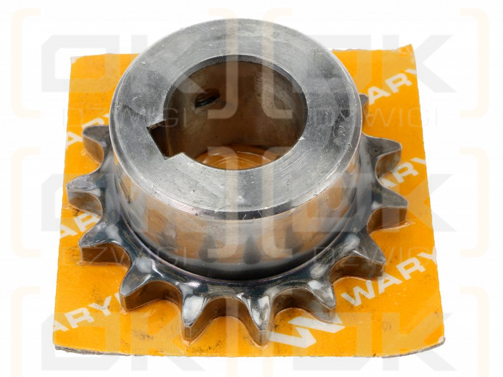 Chain wheel, hardened 08B1 (R1 1/2) Z-13 hole 25mm, Waryński