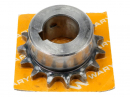 Chain wheel, hardened 08B1 (R1 1/2) Z-15 hole 28mm, Waryński