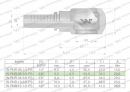 Zakucie hydrauliczne oczkowe RNR DN06 3/8