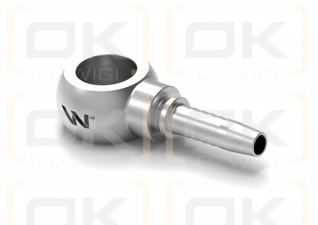 Zakucie hydrauliczne oczkowe RNR DN06 3/8