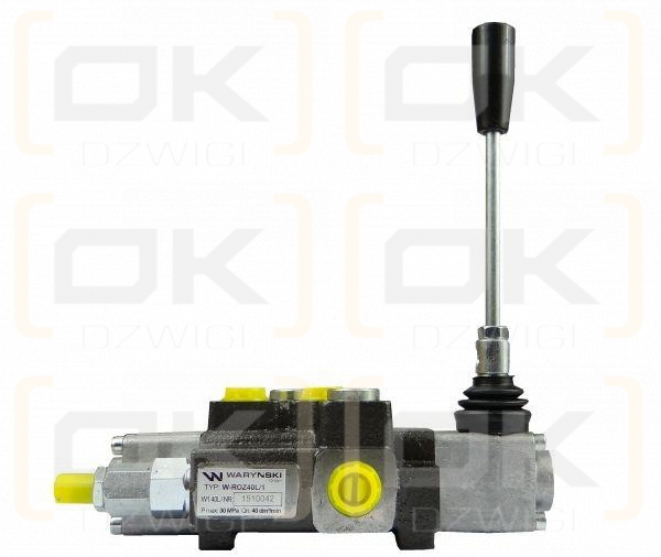 Rozdzielacz hydrauliczny 1-sekcyjny max przepływ 40L  Waryński
