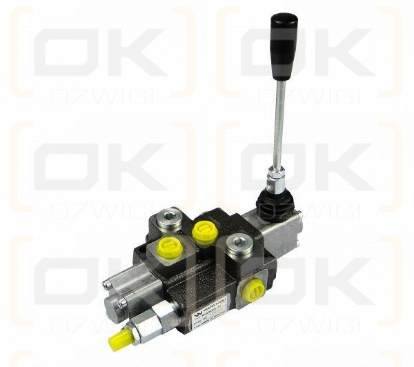 Rozdzielacz hydrauliczny 1-sekcyjny max przepływ 40L  z zatrzaskiem Waryński