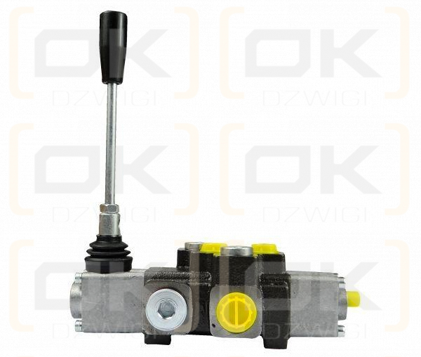 Rozdzielacz hydrauliczny 1-sekcyjny max przepływ 40L  z zatrzaskiem Waryński