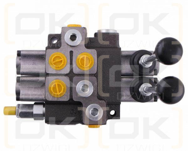 Rozdzielacz hydrauliczny 2-sekcyjny max przepływ 40L (1-sekcja nurnikowa) Waryński