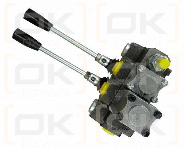 Rozdzielacz hydrauliczny 2-sekcyjny max przepływ 40L 1-sekcja pływająca  Waryński