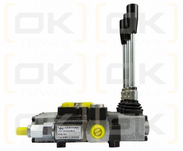 Rozdzielacz hydrauliczny 3-sekcyjny max przepływ 40L  Waryński