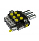 Rozdzielacz hydrauliczny 3-sekcyjny max przepływ 40L sterowany na linkę  Waryński