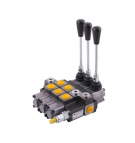 Rozdzielacz hydrauliczny 3-sekcyjny max przepływ 40L (1-sekcja nurnikowa) Waryński