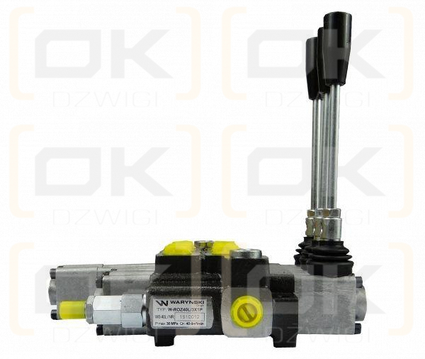 Rozdzielacz hydrauliczny 3-sekcyjny max przepływ 40L 1-sekcja pływająca  Waryński