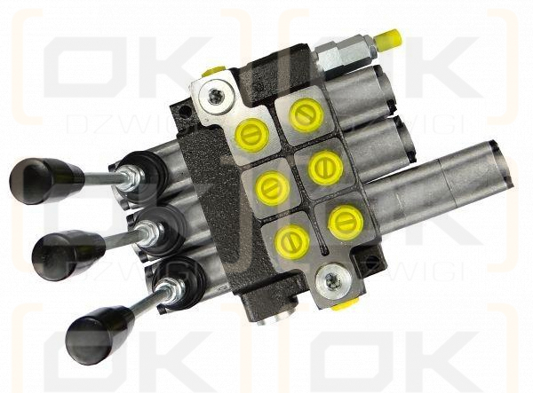 Rozdzielacz hydrauliczny 3-sekcyjny max przepływ 40L 1-sekcja pływająca  Waryński